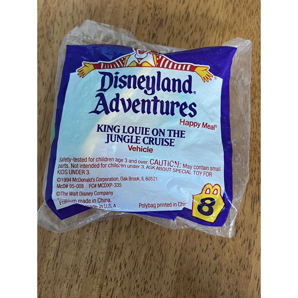 Vintage Disneyland McDonald's Happy Meal Toy King Louie on Jungle Cruise 1994